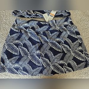 Tommy Bahama Island Cays Palms Skort, Size Small, Mare Navy